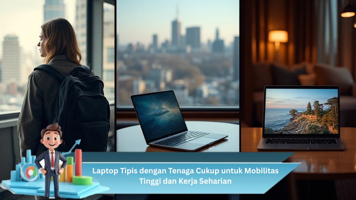 Laptop Tipis dengan Tenaga Cukup untuk Mobilitas Tinggi dan Kerja Seharian