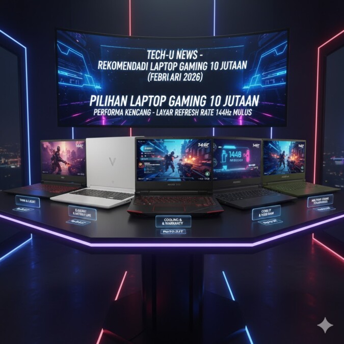 Pilihan Laptop Gaming 10 Jutaan Performa Kencang Layar Refresh Rate 144Hz Mulus